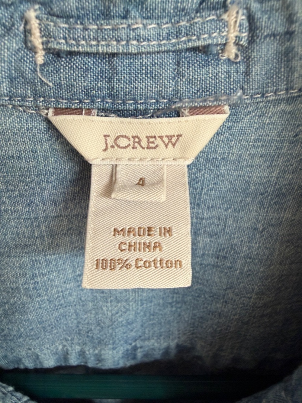 J. Crew Chambray Pintuck Front Button-Down in Light Blue - Picture 5 of 5